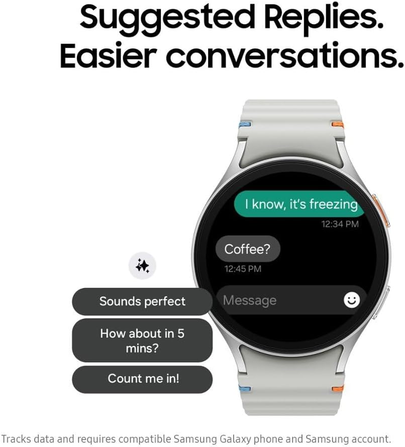 Galaxy Ai Watch 7 Latin American Specs SM-L300 (40Mm) Bluetooth Wellness Tips, Heart Rate Tracking, Sleep Monitor, Fitness Tracker (Green)
