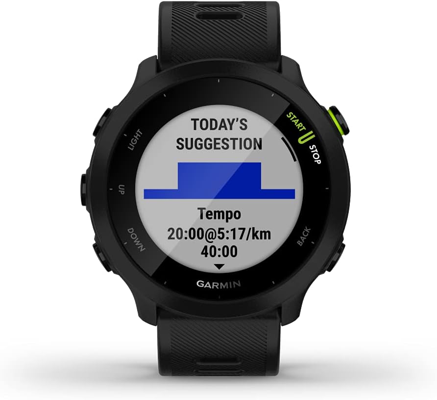 Forerunner 55, GPS Running Watch with Daily Suggested Workouts, up to 2 Weeks of Battery Life, Black - 010-02562-00
