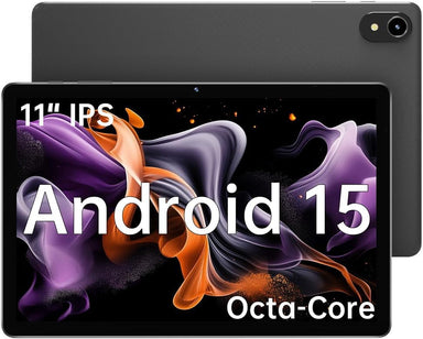 11" Tablet, 2025 Android 15 with Octa-Core Processor, 8GB RAM+128GB ROM(1TB Expandtion), 7000Mah Battery, HD IPS Large Tableta,Wifi 6&BT5.0, Support GMS (Case Not Included)