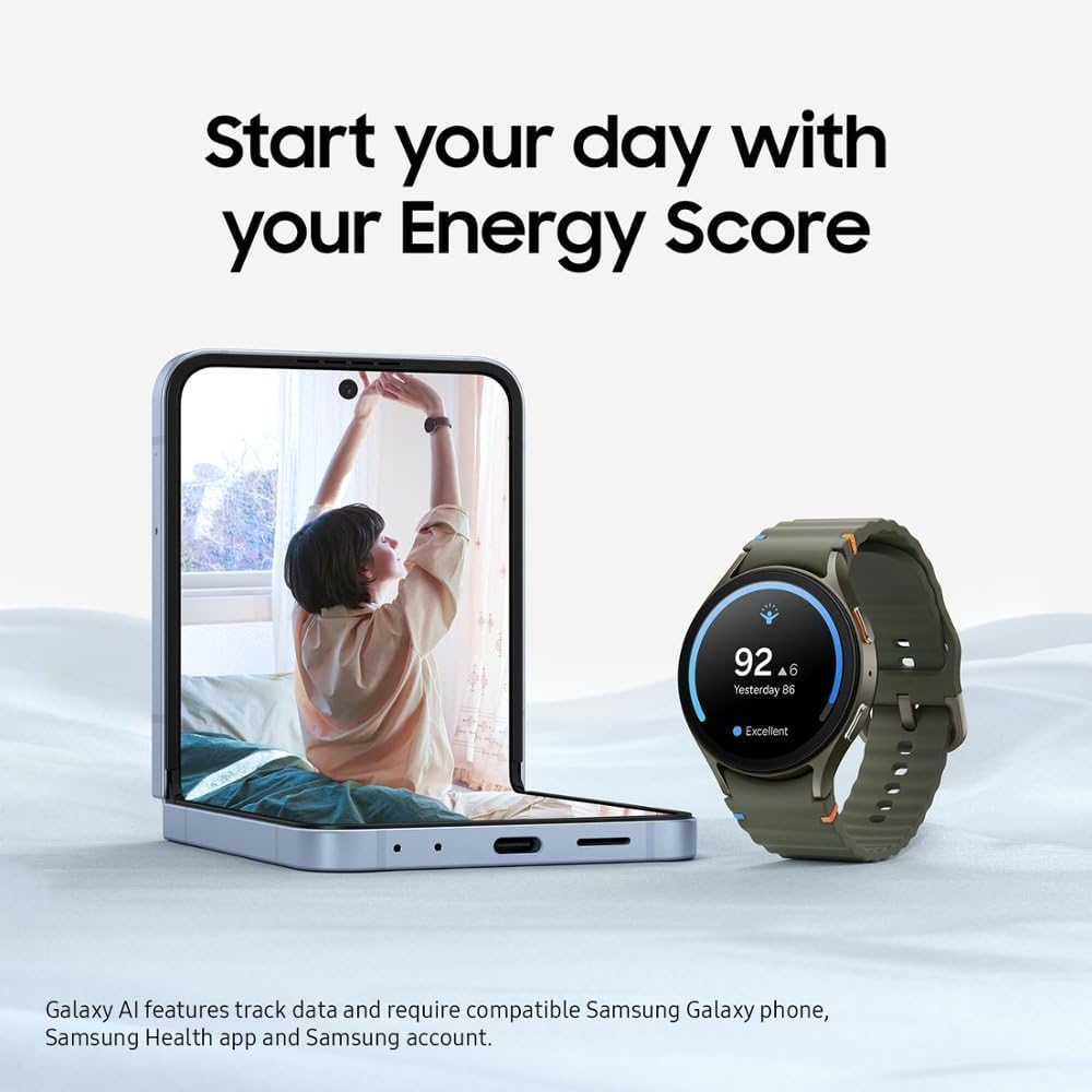 Galaxy Ai Watch 7 Latin American Specs SM-L300 (40Mm) Bluetooth Wellness Tips, Heart Rate Tracking, Sleep Monitor, Fitness Tracker (Green)