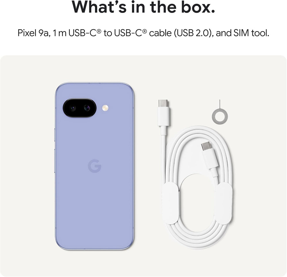 Pixel 9A with Gemini - Unlocked Android Smartphone with Incredible Camera and AI Photo Editing, All-Day Battery, and Powerful Security - Obsidian - 128 GB