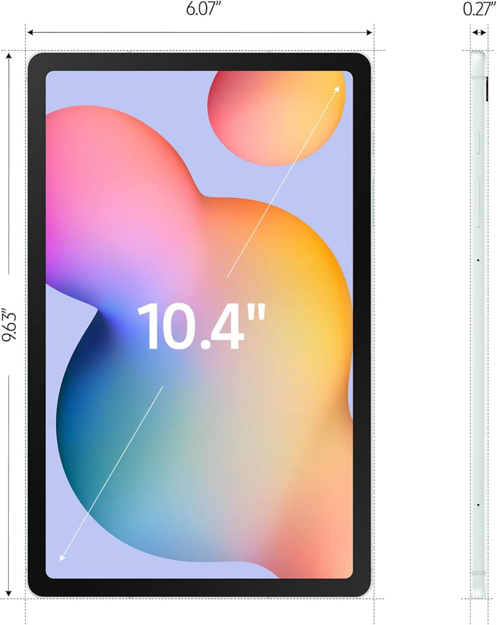 Galaxy Tab S6 Lite (2024) 10.4" 64GB Wifi Android Student Tablet, S Pen for Note-Taking, Gaming Ready, Long Battery Life, Expandable Storage, US Version, Mint, Amazon Exclusive