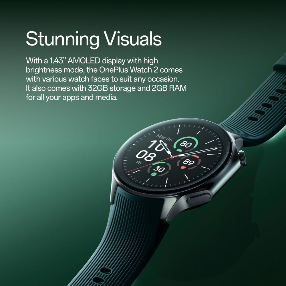 Watch 2, 32GB, 100-Hour Battery, Health & Fitness Tracking, Sapphire Crystal Design, Dual-Engine, Wear OS by Google