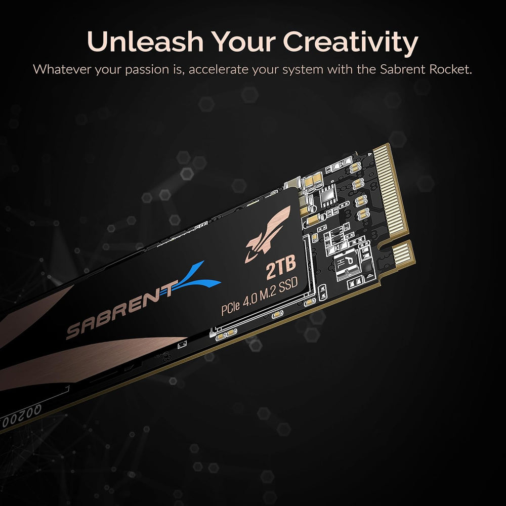 2TB Rocket Nvme Pcie 4.0 M.2 2280 Internal SSD Maximum Performance Solid State Drive (Latest Version) (Sb-Rocket-Nvme4-2Tb).