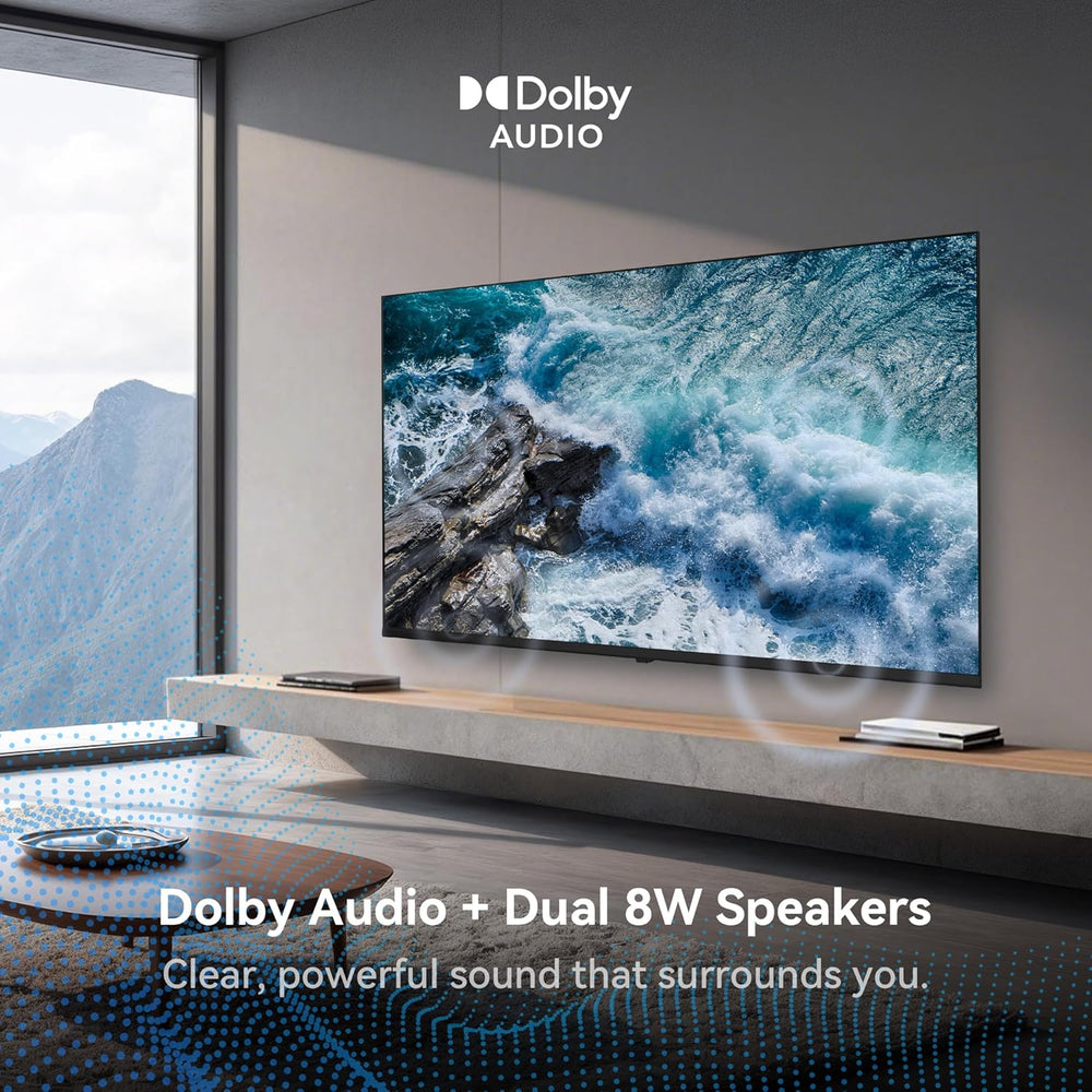 43 Inch Smart TV, 4K UHD LED TV with Webos 22, Ultra Slim Television with Mega Contrast, HDR10, Dolby Audio - Streaming Live, Bluetooth, Hdmi, Wifi ((P6D Series, 2025)