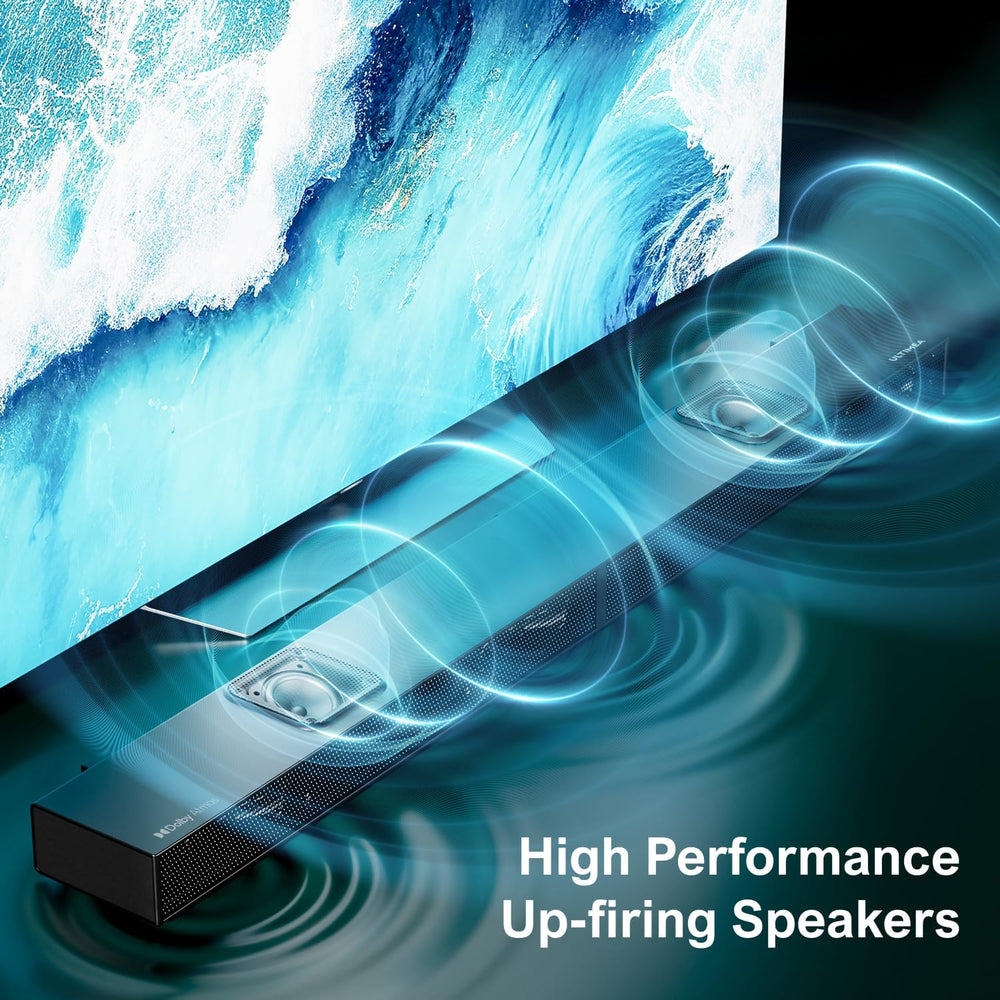 5.1.2 Dolby Atmos Soundbar with 8" Wireless Subwoofer, Upward-Firing Speakers, Surround Sound System for TV & Home Theater, 4K HDR Audio, Nova S80 (2025 Upgraded Speakers)