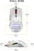 Model O Wired Gaming Mouse 67G Superlight Honeycomb Design, RGB, Pixart 3360 Sensor, Omron Switches, Ambidextrous - Matte White
