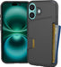 Wallet Case for Iphone 16 - Wallet Slayer Vol. 1 [Slim + Protective] Credit Card Holder - Drop Tested Hidden Flip Card Slot Cover Compatible with Apple Iphone 16 - Black Tie Affair