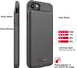 Battery Case for Iphone 8/7/6S/6/Se(2022/2020), Ultra Slim Powerful 6000Mah Charging Case 360°Protection Rechargeable Extended Battery Charger Cases for Iphone 8/7/6S/6/Se(3Rd and 2Nd Gen)