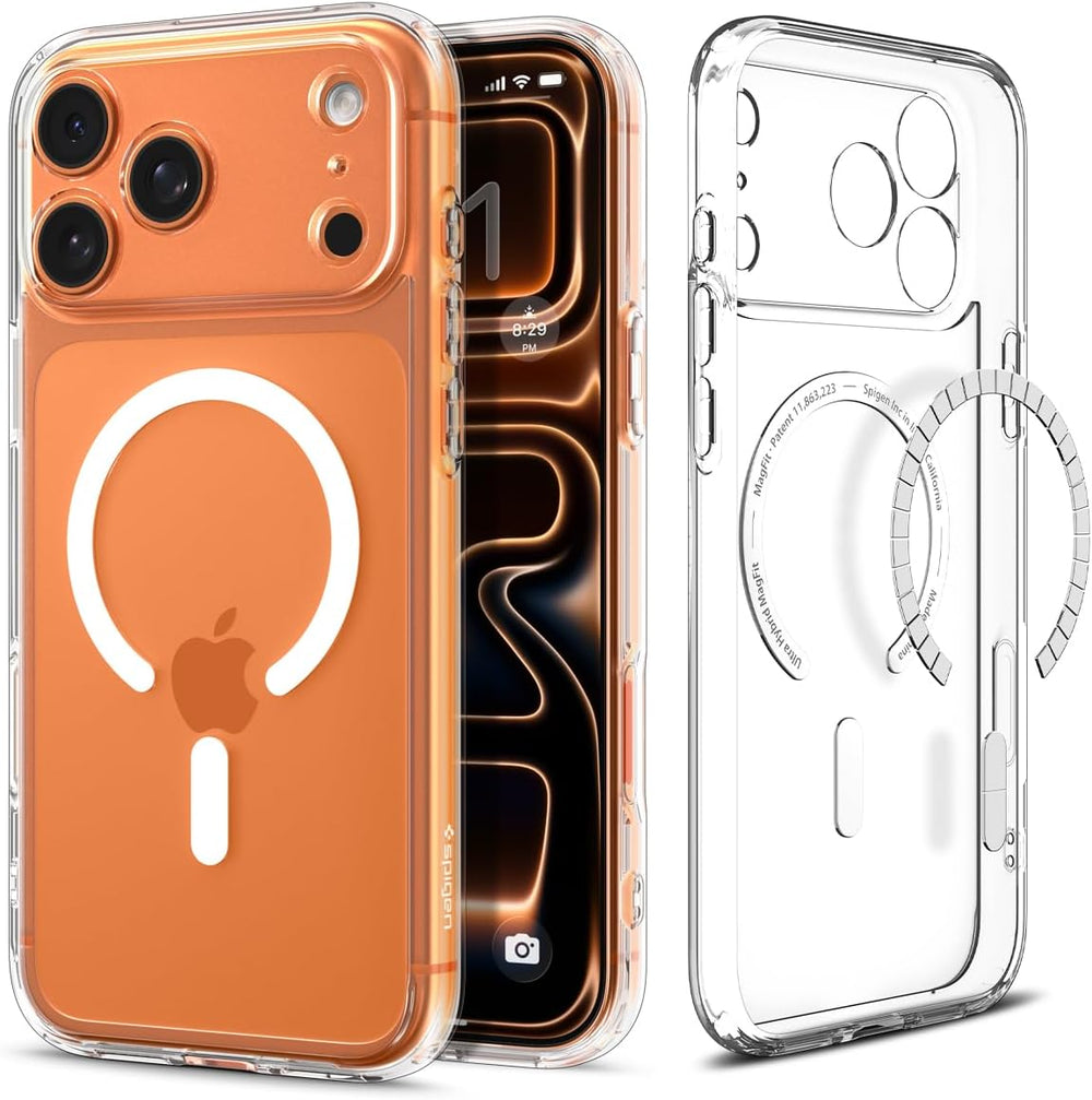 Case for Iphone 17 Pro, Ultra Hybrid Magfit [TPU Covered Camera Control] [Anti-Yellowing] [Compatible with Magsafe] - Clear