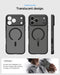 Case for Iphone 17 Pro, Ultra Hybrid Magfit [TPU Covered Camera Control] [Anti-Yellowing] [Compatible with Magsafe] - Frost Black