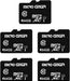 64GB Class 10 Microsdxc Flash Memory Card with Adapter for Mobile Device Storage Phone, Tablet, Drone & Full HD Video Recording - 80Mb/S UHS-I, C10, U1 (5 Pack)