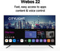43 Inch Smart TV, 4K UHD LED TV with Webos 22, Ultra Slim Television with Mega Contrast, HDR10, Dolby Audio - Streaming Live, Bluetooth, Hdmi, Wifi ((P6D Series, 2025)