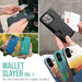 Wallet Case for Iphone 16 - Wallet Slayer Vol. 1 [Slim + Protective] Credit Card Holder - Drop Tested Hidden Flip Card Slot Cover Compatible with Apple Iphone 16 - Black Tie Affair