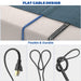 Cat 8 Ethernet Cable 15 Ft, Nylon Braided High Speed Heavy Duty Network LAN Patch Cord, 40Gbps 2000Mhz SFTP RJ45 Flat Internet Cable Shielded in Wall, Indoor&Outdoor for Modem/Router/Gaming/Pc