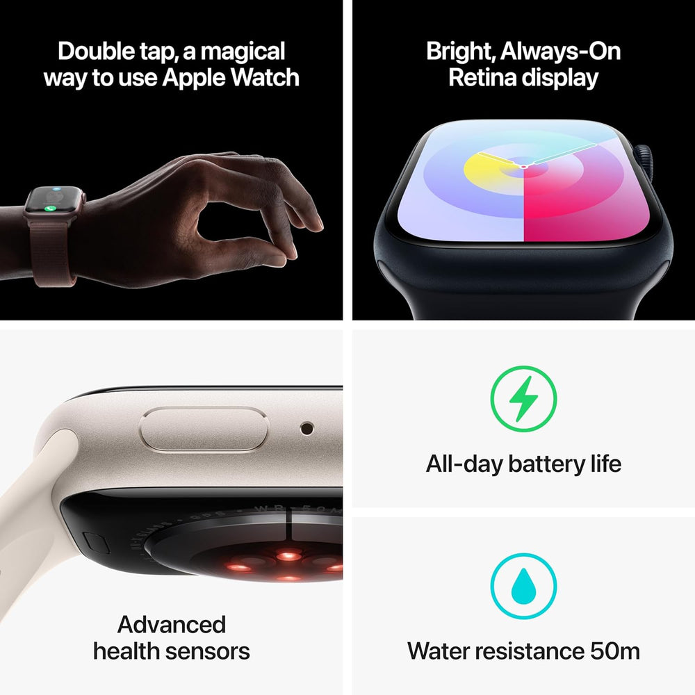 Watch Series 9 [GPS 45Mm] Smartwatch with Pink Aluminum Case with Pink Sport Loop. Fitness Tracker, Blood Oxygen & ECG Apps, Always-On Retina Display, Carbon Neutral