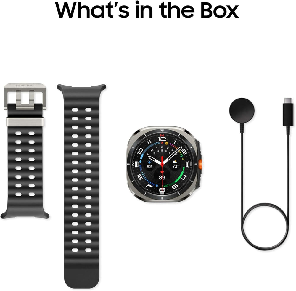 Galaxy Watch Ultra (2024) 47Mm LTE AI Smartwatch W/Energy Score, Wellness Tips, Heart Rate Tracking, Sleep Monitor, Fitness Tracker, Gps,Titanium Silver [US Version, 1Yr Manufacturer Warranty]